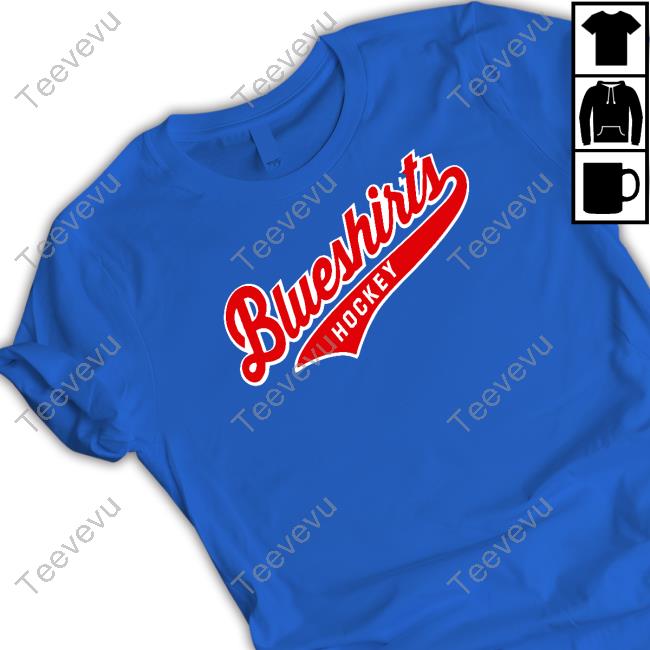 Blueshirts Hockey Twill Script Tank Top