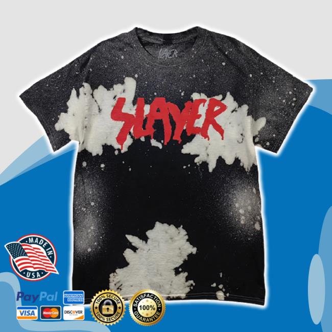 Trending Slayer Merch Store Old School Spray Paint Logo Custom Dye Shirts Slayer Shop