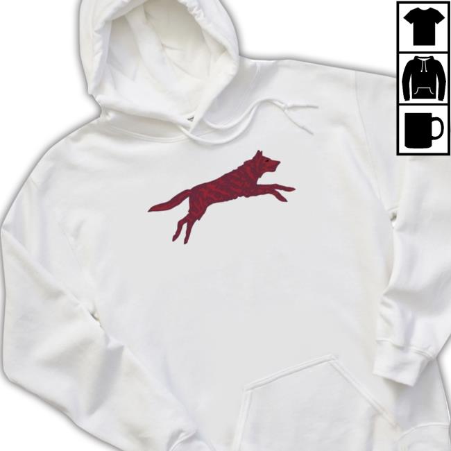 Top Greyson Crimson Wolf Sweatshirts Top Greyson Crimson Wolf Hooded Sweatshirt