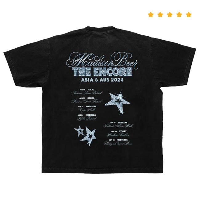 Official Madison Beer Merch Encore Tour Tee Shirt
