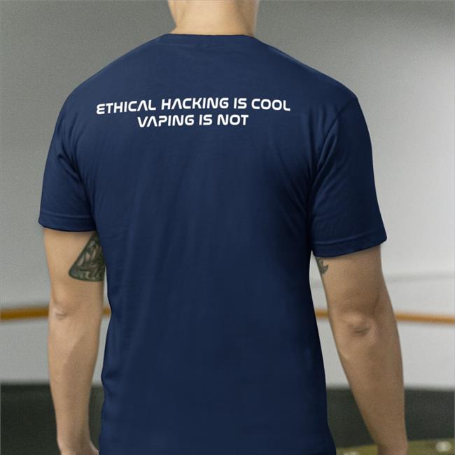 Ethical Hacking Is Cool Vaping Is Not Shirt Black Sabrina