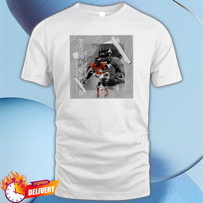 Kendall Hinton 9 Denver Broncos Football Paper Poster 2023 Crewneck Sweatshirt