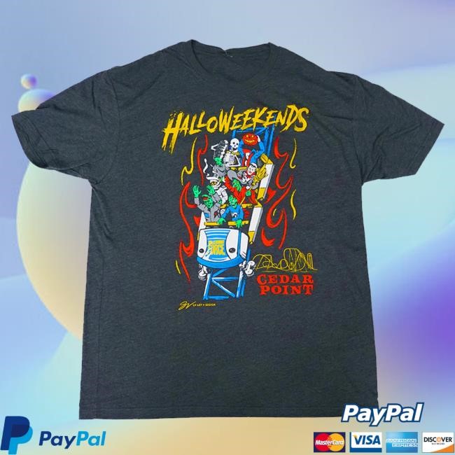 Cedar Fair Merch Cedar Point Halloweekends Millennium Force Character Tee Shirt