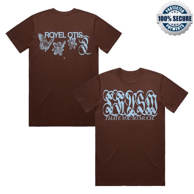 Royel Otis Official Merch I Hate You So Much Brown Sweatshirt
