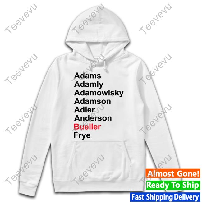 Official Adams Adamly Adamowlsky Adamson Adler Anderson Bueller Frye Long Sleeve T Shirt Darren Rovell