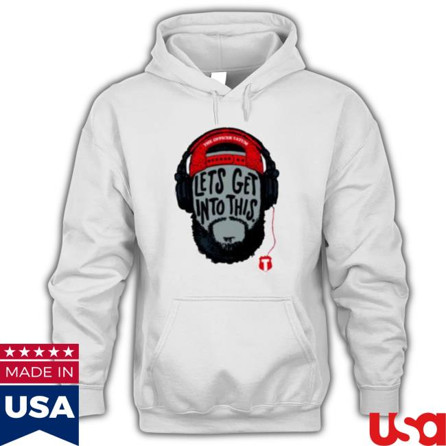Official The Officer Tatum Let’S Get Into This Headphone Logo Hooded Sweatshirt
