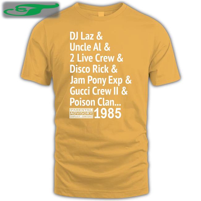 Dadewear Store Di Laz Uncle Al 2 Live Crew Disco Rick Jam Pony Exp Gucci Crew Ii Poison Clan Long Sleeve Tee Shirt