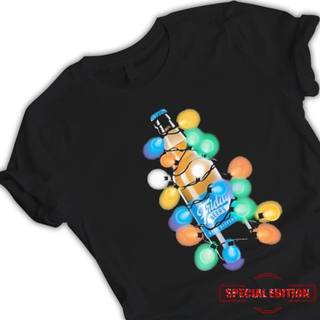 Official Friday Beers Merch Christmas Bottle Hoodie