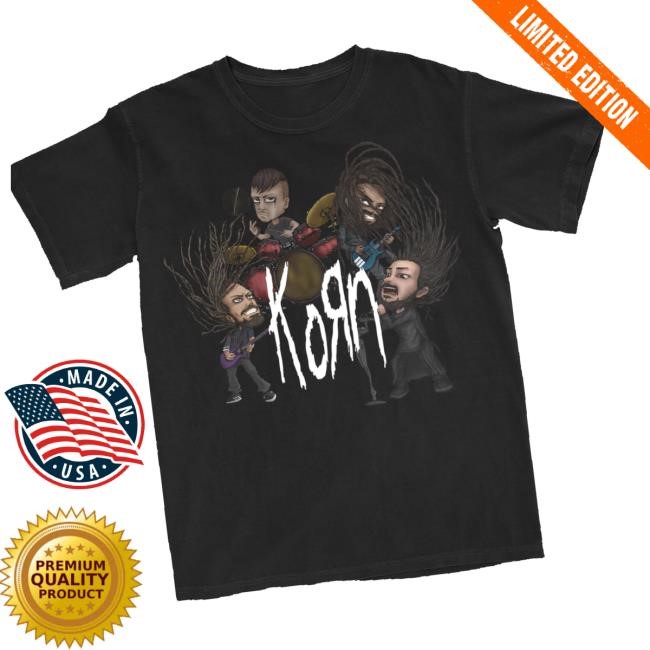 Official Kornwebstore Merch Korn Illustrated Band Funny Shirt