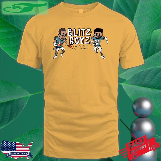 Jevon Holland And Brandon Jones Blitz Boyz Funny T Shirt Finszone Store Finszone Store Jevon Holland And Brandon Jones Blitz Boyz Funny T Shirt Miami Dolphins