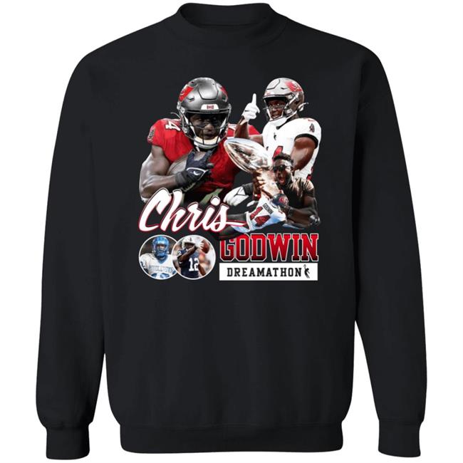 Mike Evans Wearing Chris Godwin Dreamathon Shirt Dreamathon Merch Mike Evans Wearing Chris Godwin Dreamathon Shirt Dreamathon Merch