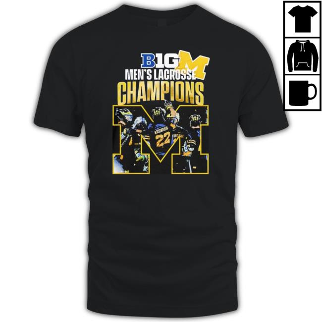 Original Michigan Men’S Lacrosse Champions B1g Graphic Trendy Sweaters