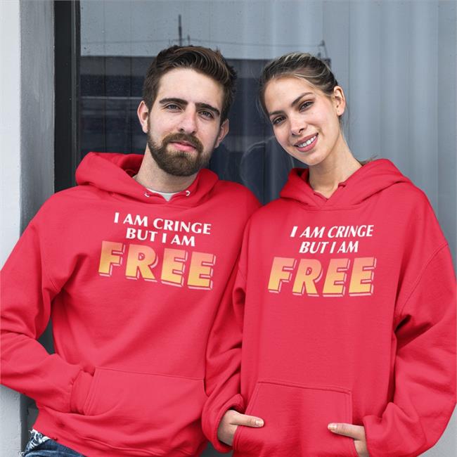 Shitheadsteve Merch I Am Cringe But I Am Free Hoodie