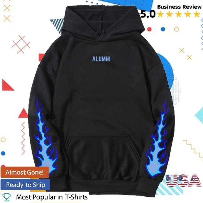 Alumni Clothing Merch Alumni Blue Flame Tee Shirt