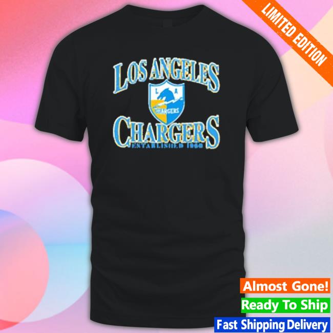 Los Angeles Chargers Heathered Charcoal Playability 2023 T-shirt