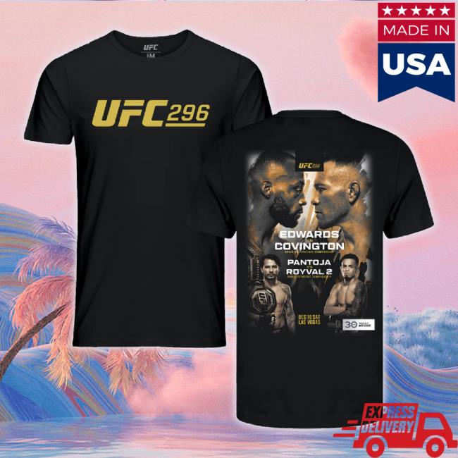 Official Ufc Store Men's Ufc 296 Edwards Vs Covington Event Hoodie - Black
