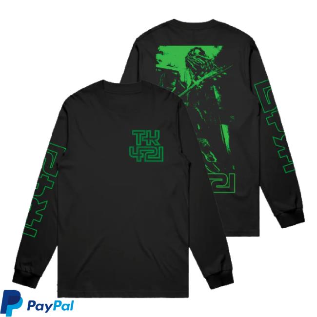 Original Tk421 Electric Green Long Sleeve T Shirt Lenny Kravitz Shop