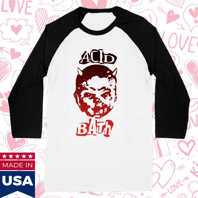 Trending Acid Bath Merch Devil Baby Baseball Zip Hoodie