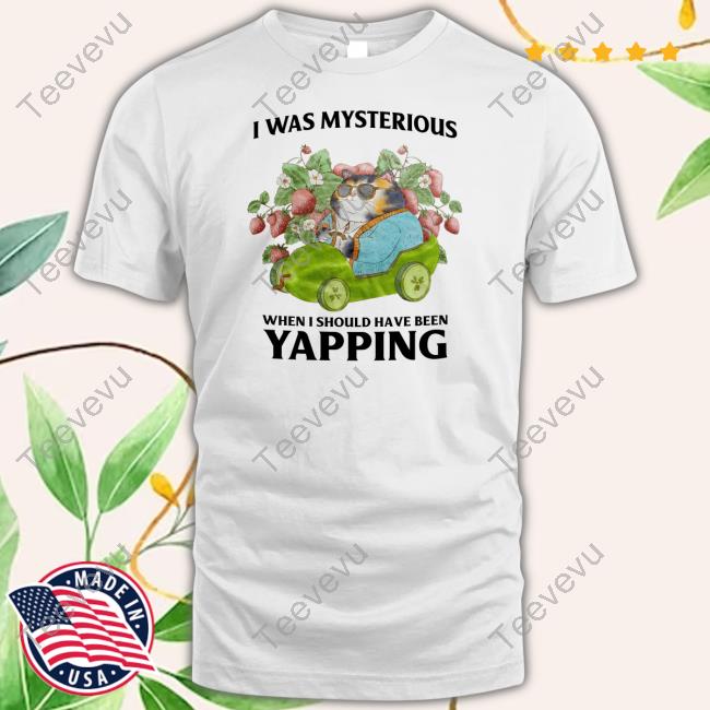 I Was Mysterious When I Should Have Been Yapping T Shirt