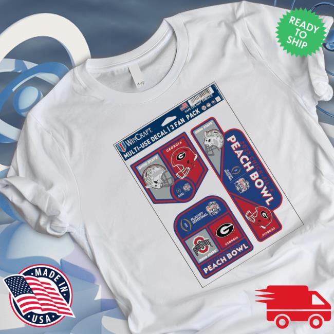 College Football Playoff Head To Head 2022 Peach Bowl 3-Pack Shirt