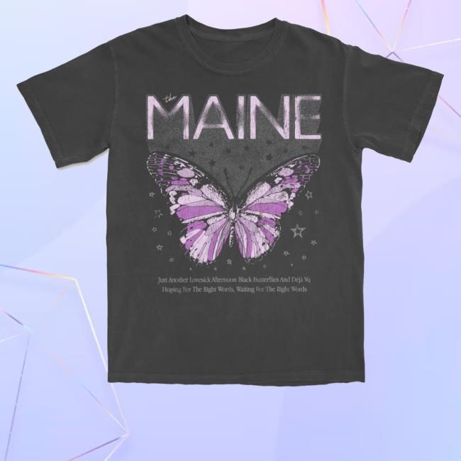 Maine Vintage Butterfly T Shirt