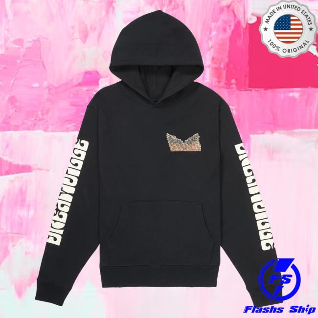 Official Dreamville Merch Red Rocks Collectible Crewneck Sweatshirt Black Dreamville Records