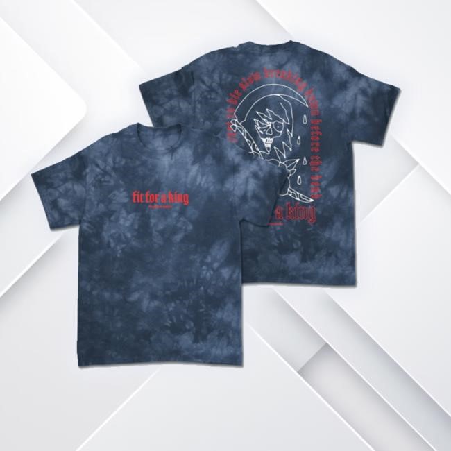 Official Trending Blue Tie Dye Reaper Long Sleeve Shirt