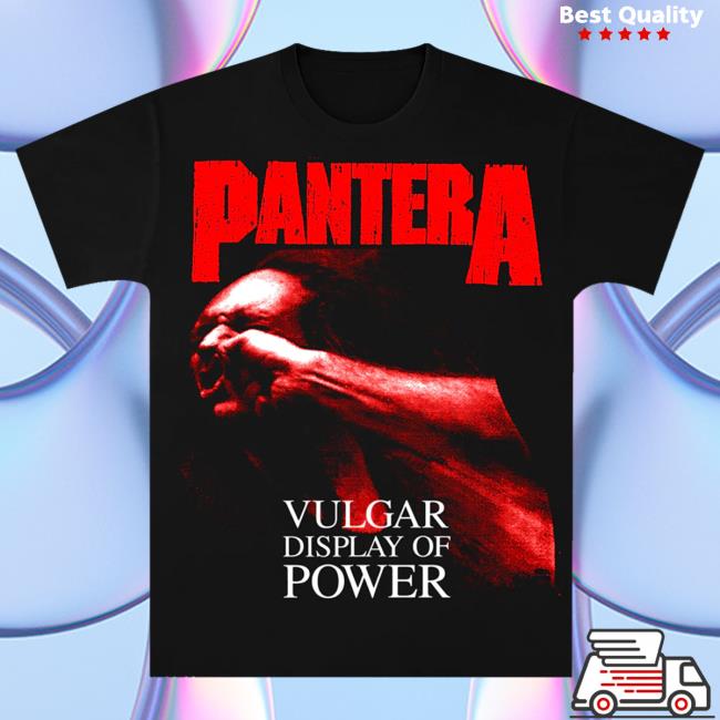 Official Pantera Merch Store Pantera Pantera Red Vulgar Shirt
