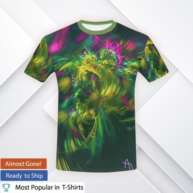 Goxmix Men's Abstract Art Bloom Short Shirts