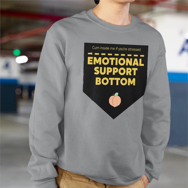 Cum Inside Me If You're Stressed Emotional Support Bottom Hoodie Melia The Maid