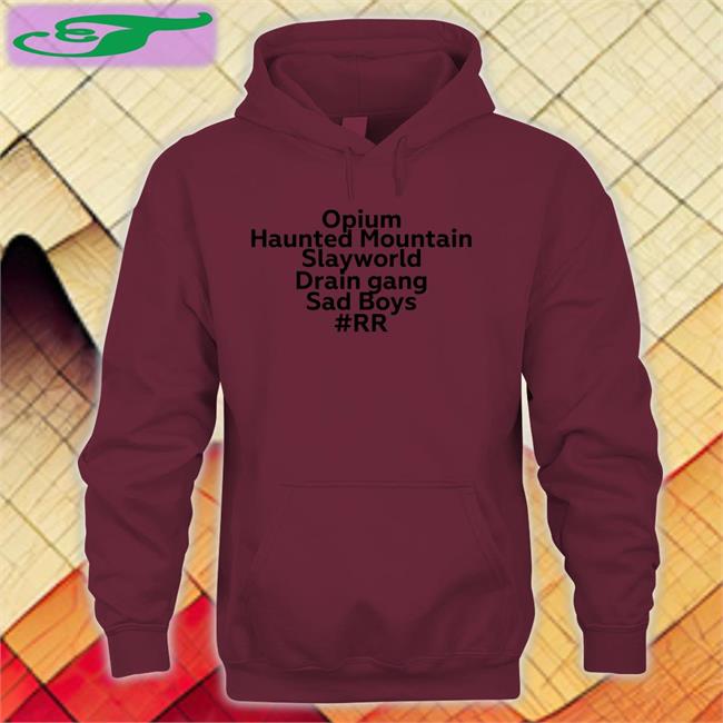 Opium Haunted Mountain Slayworld Drain Gang Sad Boys RR Tee Shirts
