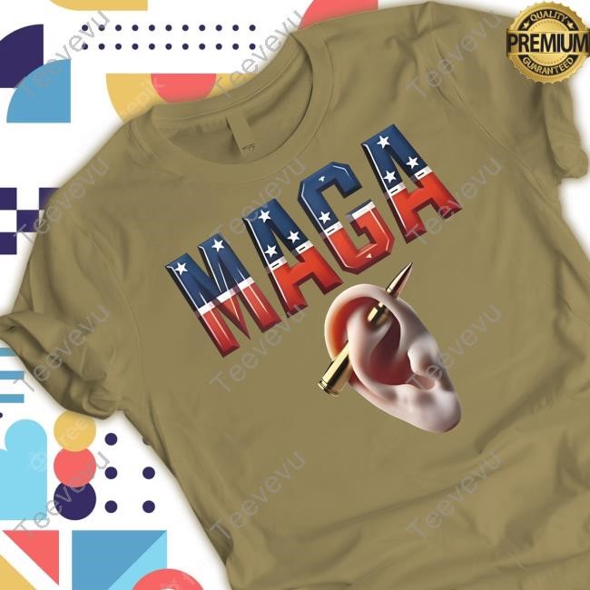 Maga New Piercing Donald Trump Shot Ears Mary Milan Sweatshirt