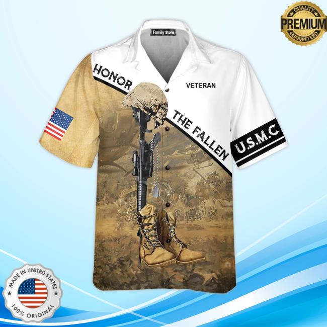 Usmc Honor The Fallen Hawaiian Shirt
