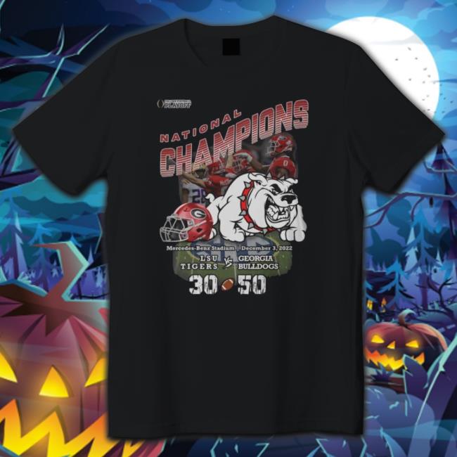 Georgia Bulldogs Vs Lsu Tigers College Football Playoff National Champions 30-50 T-Shirt