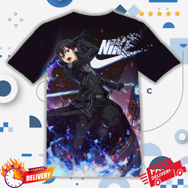 Anime Gift Kirigaya Kazuto Sword Art Online Kirito Tshirt Fan 3D T-Shirt ,All Over 3D Printed Shirt