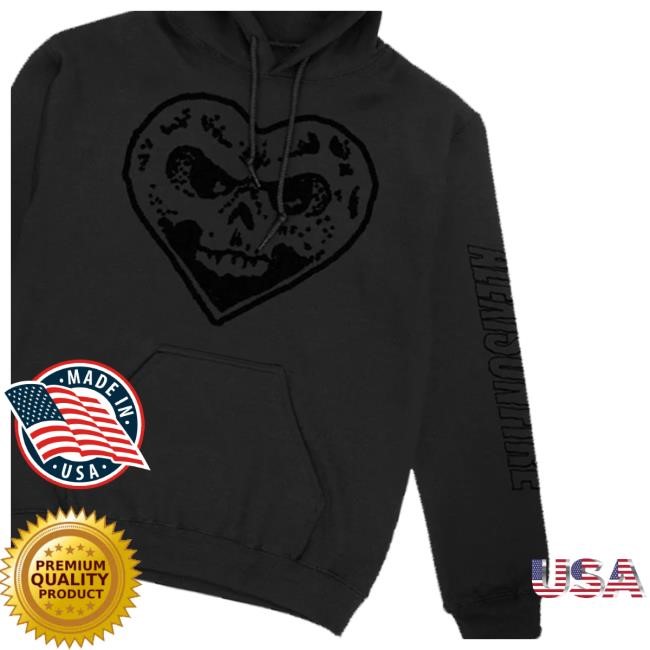 The Only Bandever Merch Shop Official On-Black Watch Out Heartskull Shirt