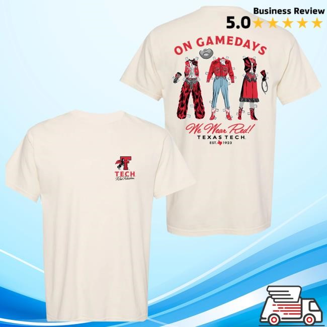 Official Redraideroutfitter Merch Texas Tech Paper Dolls Short Sleeve Long Sleeve Shirt