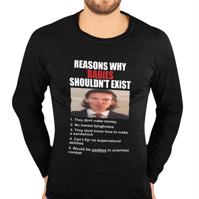 Lucca International Merch Reason Why Babies Shouldn't Exist Hoodie Sweatshirt