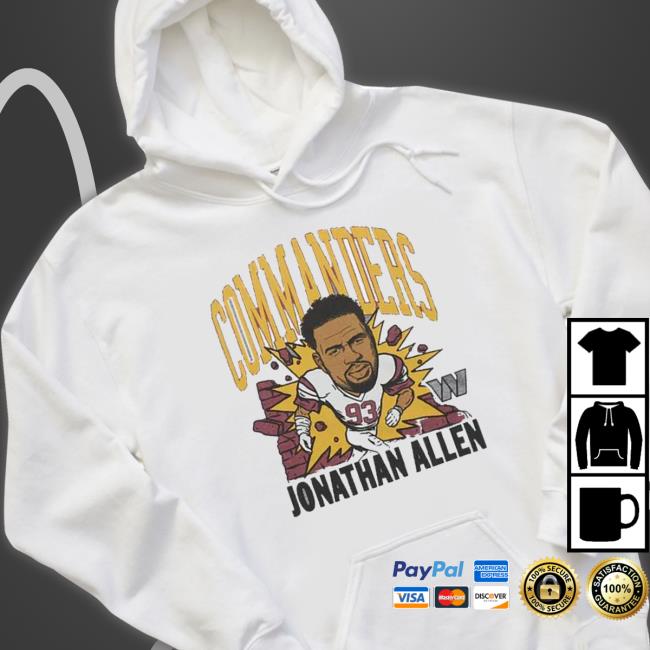 Washington Commanders Jonathan Allen Caricature tee shirt