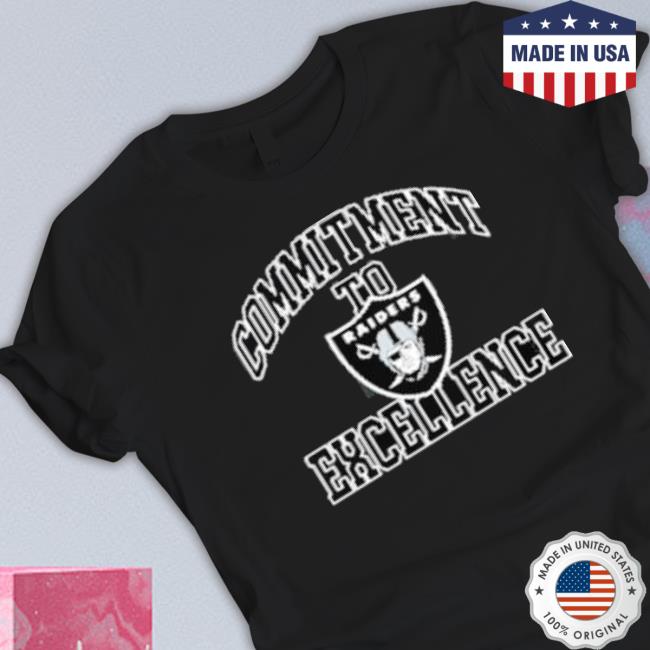 Las Vegas Raiders Commitment To Excellence Hyper Local Tri-Blend T-Shirt
