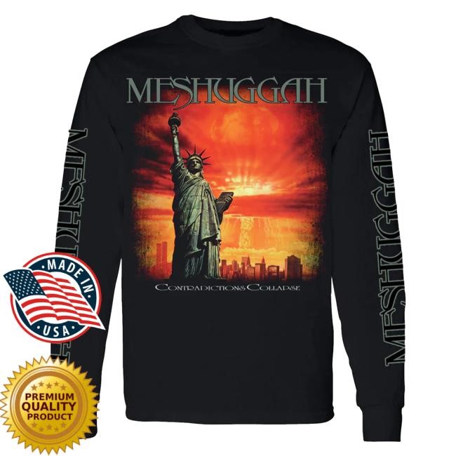 Official Rebellion Republic Merch Store Meshuggah - Contradictions Collapse Long Sleeve Crewneck Sweatshirt