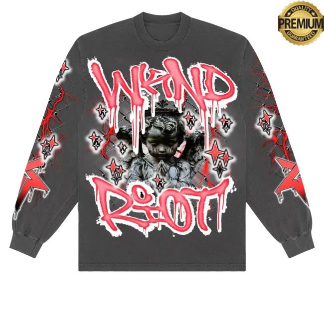 Wknd Riot Riot Angel Hooded Sweatshirt