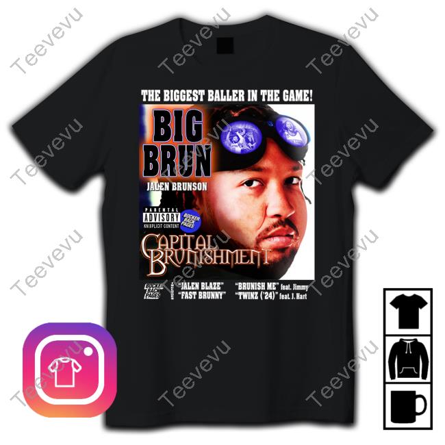 Bocker Backpages Shop The Biggest Baller In The Game Big Brun Capital Brunishment Long Sleeved T-Shirt