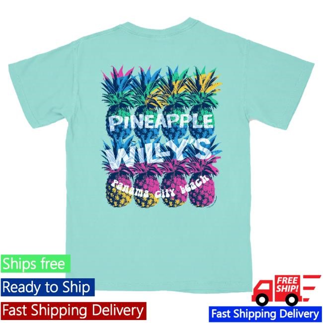 Pineapple Willy's Gift Shop Chalky Mint Stacked Pineapple Hoodie Sweatshirt