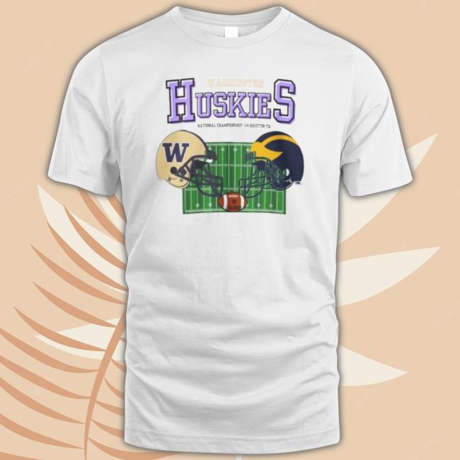 Trending Michigan National Championship Sweatshirt Tshirt Hoodie Mens Womens Washington Vs Wolverines Football Game Crew Neck T-Shirt University Of Michigan Gift