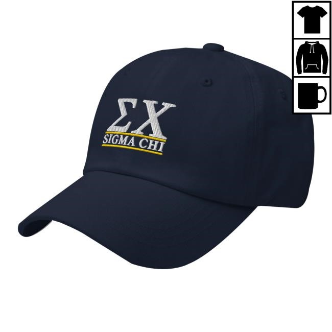 Sigmachi Store Merch Sigma Chi Letters Dad trucker hat