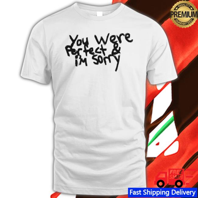 Sexiest Boyband Merch Store You Were Perfect And I'm Sorry Shirt