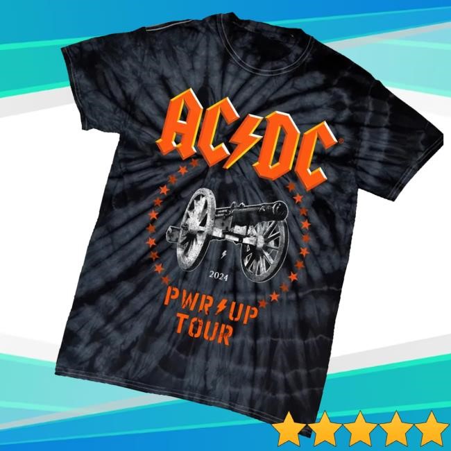 Ac/Dc Cannon 2024 Tie Dye Tour Hoodie