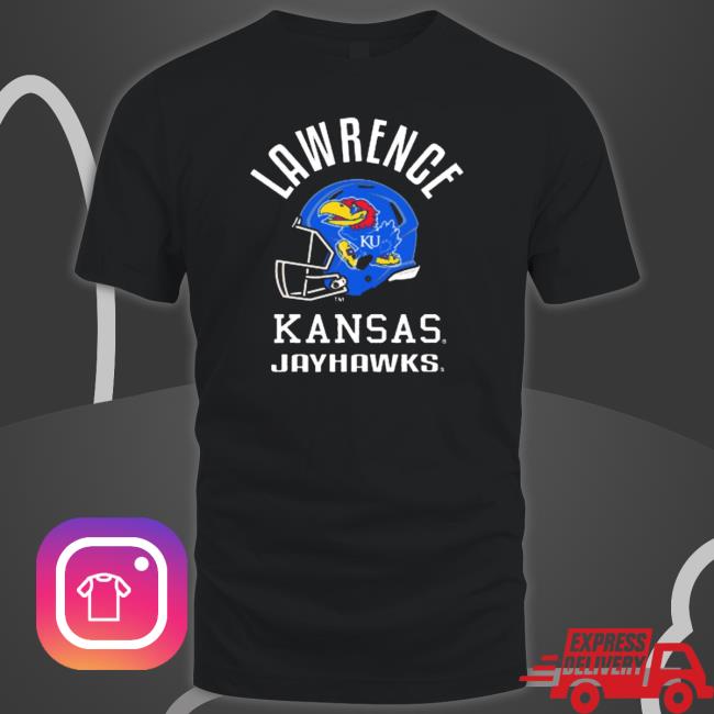 Lawrence Kansas Jayhawks Helmet Tee Shirt