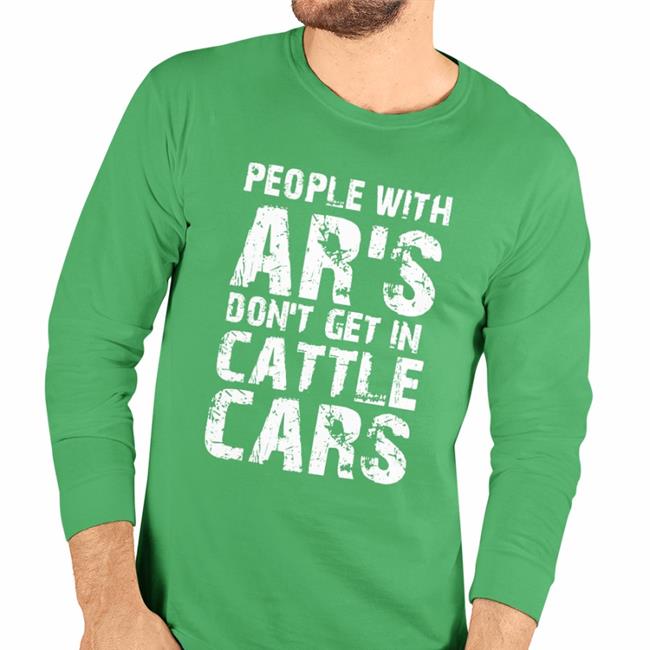 Amer1can Barbie People With Ar's Don't Get In Cattle Cars Hoodie The Pew Pew Jew Merch